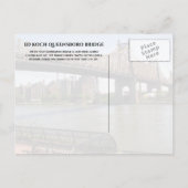 Ed Koch Queensboro Bridge, New York Briefkaart (Achterkant)