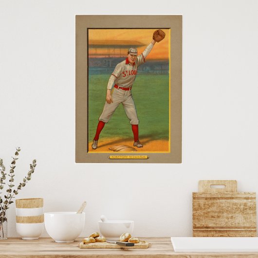 Ed Konetchy Cardinals Baseball 1911 Poster (Keuken)