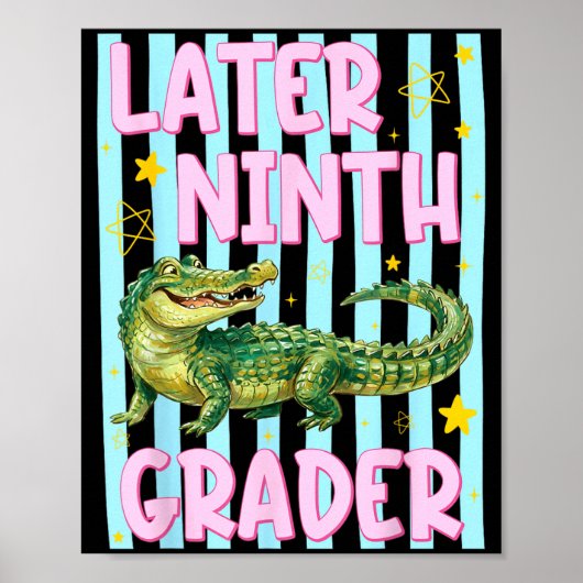 Ed Later Negende Klasser Alligator Einde Schooljaa Poster (Voorkant)