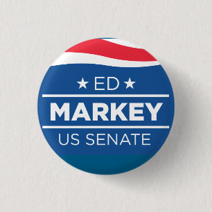 Ed Markey voor Buttonnen van de Senaat Ronde Button 3,2 Cm