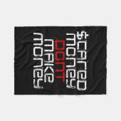 Ed Money Don't Make Money  Fleece Deken (Voorkant (Horizontaal))