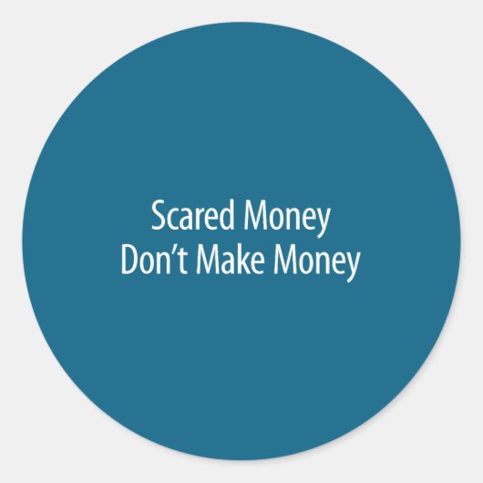 Ed Money Don't Make Money -  Ronde Sticker (Voorkant)