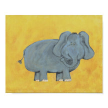 Ed Olifant Nursery Kunst - PRINT