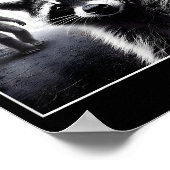 Ed Raccoon Selfie With Sasquatch Bigfoot Funny Rac Poster (Hoek)