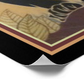 Ed Rudy Art Deco Black Panther 16 x 20 afdrukken Poster (Hoek)