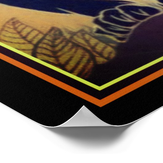 Ed Rudy Art Deco Black Panther 16 x 20 afdrukken Poster (Hoek)