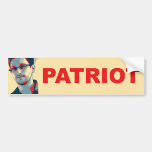 Ed Snowden Patriot Bumpersticker