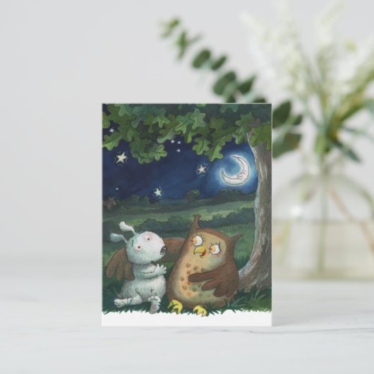 Ed the Pup briefkaart (Staand voorkant)