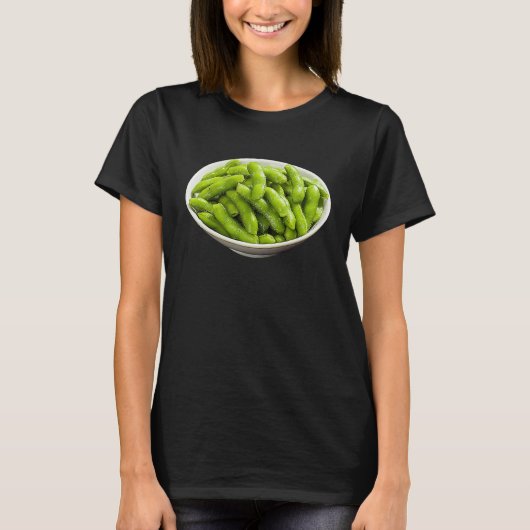 Edamame Costume Easy Last Minute Halloween Japans T-shirt (Voorkant)