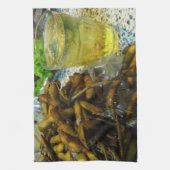 Edamame op zijn Thais Theedoek (Verticaal)