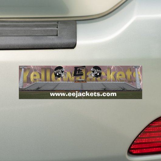 Edcouch Elsa stadion met een "zwart gat" Bumpersticker (Op auto)