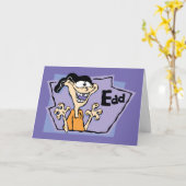 Edd Character Graphic Kaart (Gele Bloem)