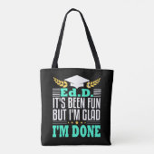 EdD Doctor Education Doctorate Afstuderen Gift Tote Bag (Achterkant)