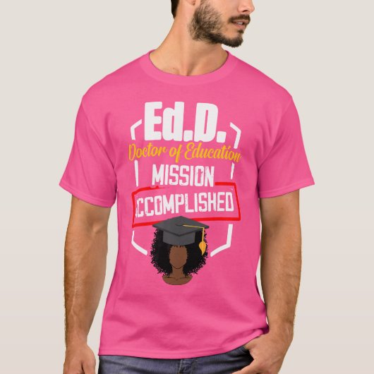 Edd Doctor in de Onderwijs T-shirt (Voorkant)