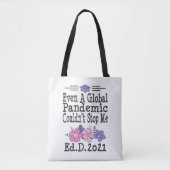 EdD Doctor in het onderwijs 2021 Afstuderen Gift F Tote Bag (Voorkant)