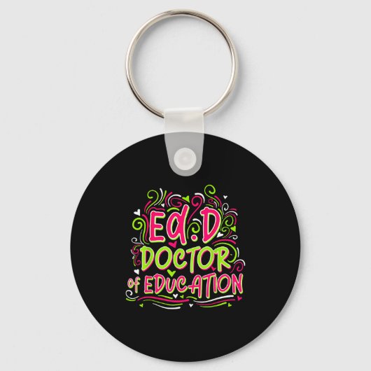 Edd doctor in het onderwijs - voor doctor in het o sleutelhanger (Voorkant)