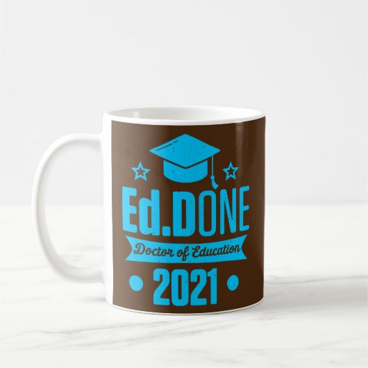 EdD Doctor of Education 2021 Doctorate Afstuderen Koffiemok (Links)