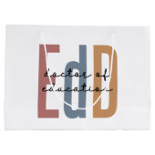 EdD Doctor of Education Afstuderen Groot Cadeauzakje (Achterkant)