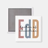 EdD Doctor of Education Afstuderen Magneet (Voorkant / Achterkant)