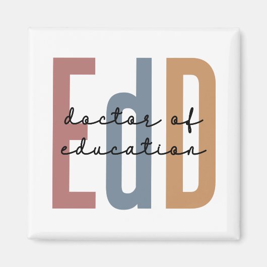 EdD Doctor of Education Afstuderen Magneet (Voorkant)