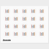 EdD Doctor of Education Afstuderen Ronde Sticker (Vel)