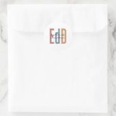 EdD Doctor of Education Afstuderen Ronde Sticker (Tas)