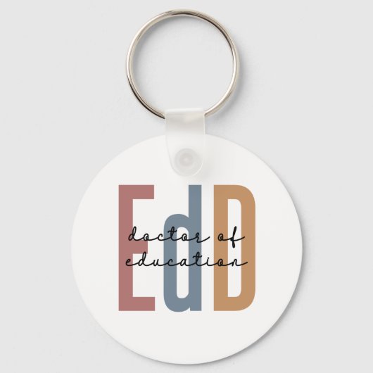 EdD Doctor of Education Afstuderen Sleutelhanger (Voorkant)