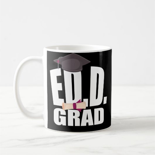 EdD Doctorate Education Afstuderen Gift Coffee Mok (Links)