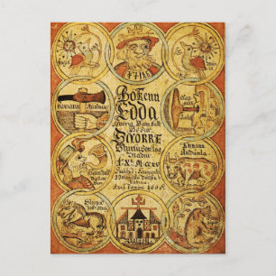 Edda Norse Mythology Briefkaart