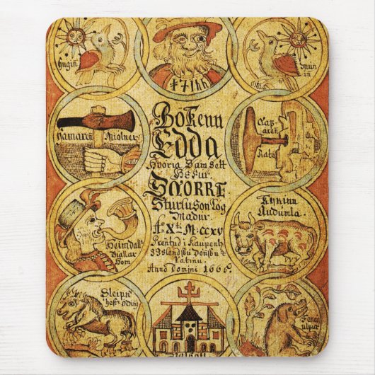 Edda Norse Mythology Muismat (Voorkant)