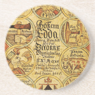 Edda Norse Mythology Zandsteen Onderzetter