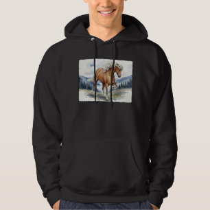 Edda Silver bay IJslands paard in de bergen S Hoodie