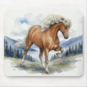 Edda Silver bay IJslands paard in de bergen S Muismat (Voorkant)