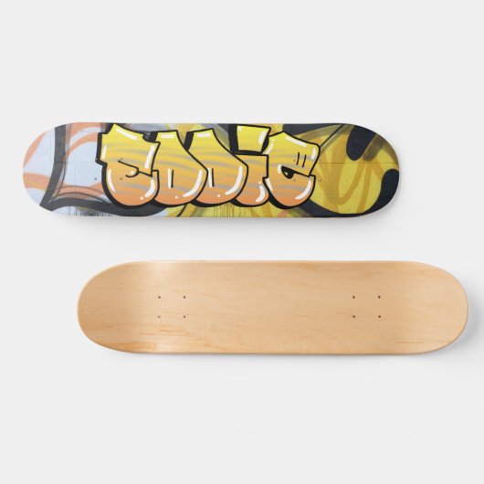 Eddie Graffiti aangepast skateboard (Horizontaal)