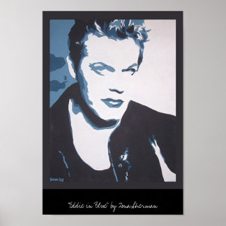 Eddie in blauw poster