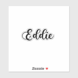 Eddie Name - Handgeschreven kalligrafie Sticker