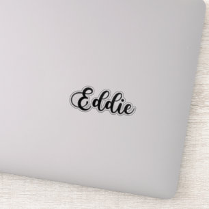 Eddie Name - Handgeschreven kalligrafie Sticker