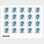 Eddie Rickenbacker - 2 Vierkante Sticker (Vel)