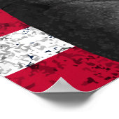 Eddie Rickenbacker en de Amerikaanse vlag Poster (Hoek)