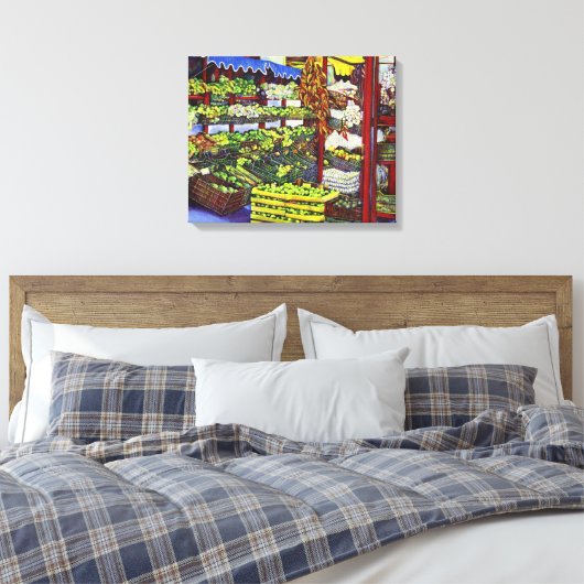 Eddie's Market Canvas Afdruk (Insitu (Slaapkamer))