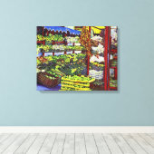 Eddie's Market Canvas Afdruk (Insitu (Houten vloer))