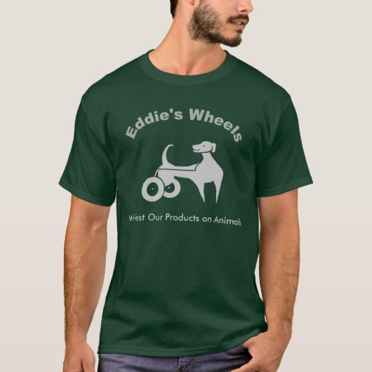 Eddie's Wheels Dark T-shirt (Voorkant)