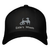 Eddie's Wheels Logo-Pet Geborduurde Pet (Voorkant)