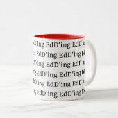EdD'ing Tweekleurige Koffiemok (Voorkant rechts)