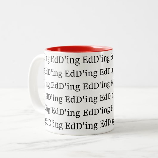 EdD'ing Tweekleurige Koffiemok (Voorkant links)