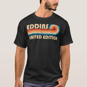 EDDINS Achternaam Retro Vintage 80s 90s Verjaardag T-shirt