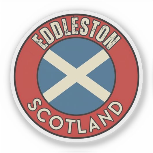 Eddleston, Scotland Sticker (Voorkant)