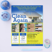 EDDM-Sjabloon drukwasbrochure Flyer (Enkel)