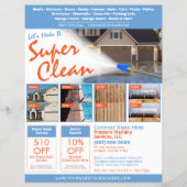 EDDM-Sjabloon drukwasbrochure Flyer (Voorkant)