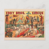 Eddy Brothers Circus Poster Briefkaart (Voorkant)